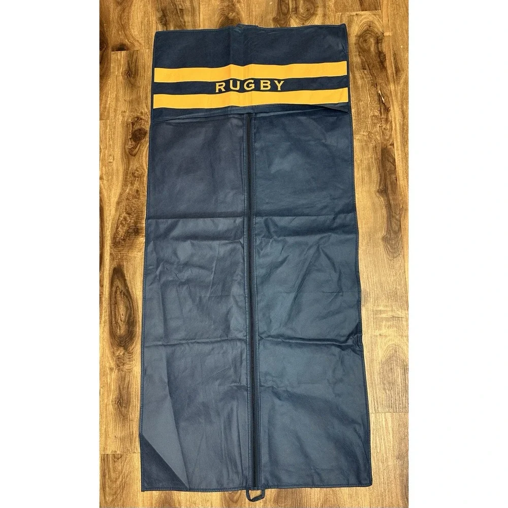 RARE Vtg RUGBY RALPH LAUREN Garment Bag Navy Blue Travel/Suit/Dress
